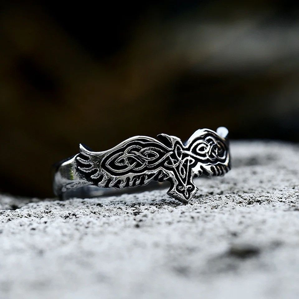 Jewelry × Vintage Simple Nordic Viking Celtic Knot Ring Size ONE SIZE - 2 Thumbnail