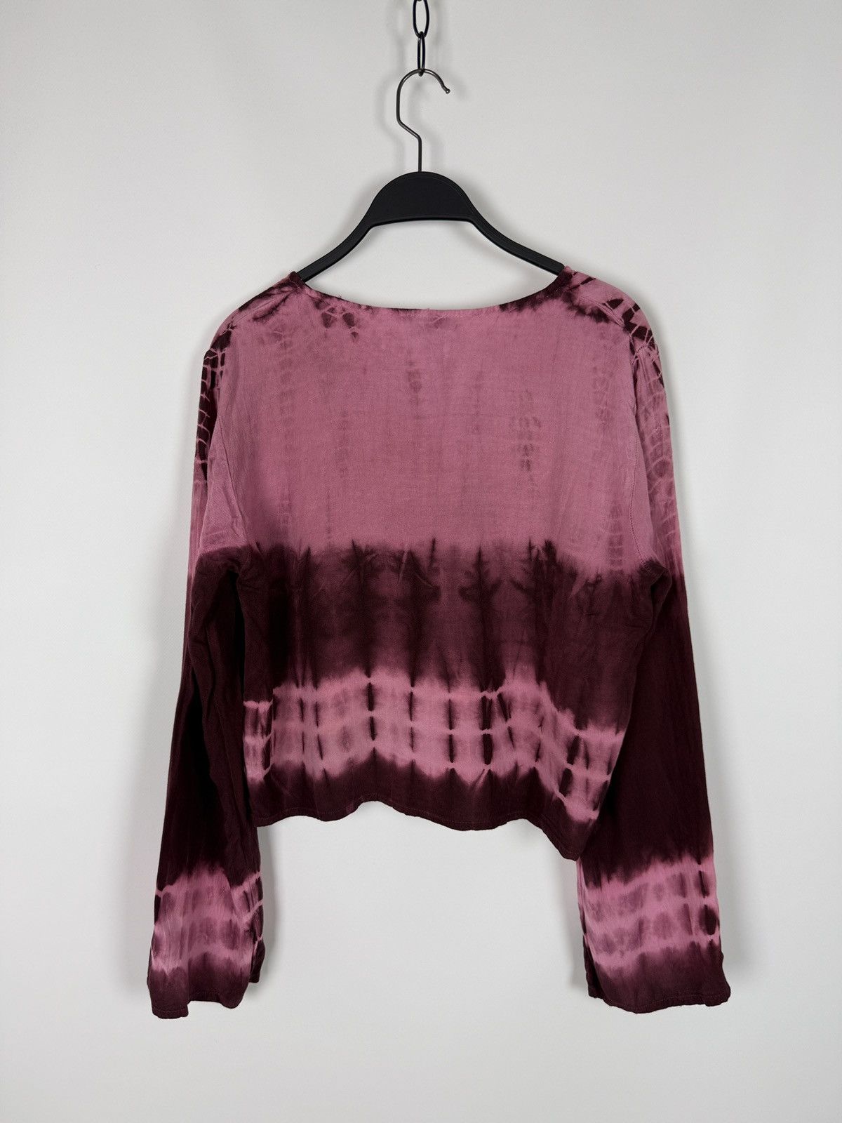 Vintage Y2K Vintage Bäres Viscose Pink Tye Die Cropped Long Sleeve Size M / US 6-8 / IT 42-44 - 9 Thumbnail