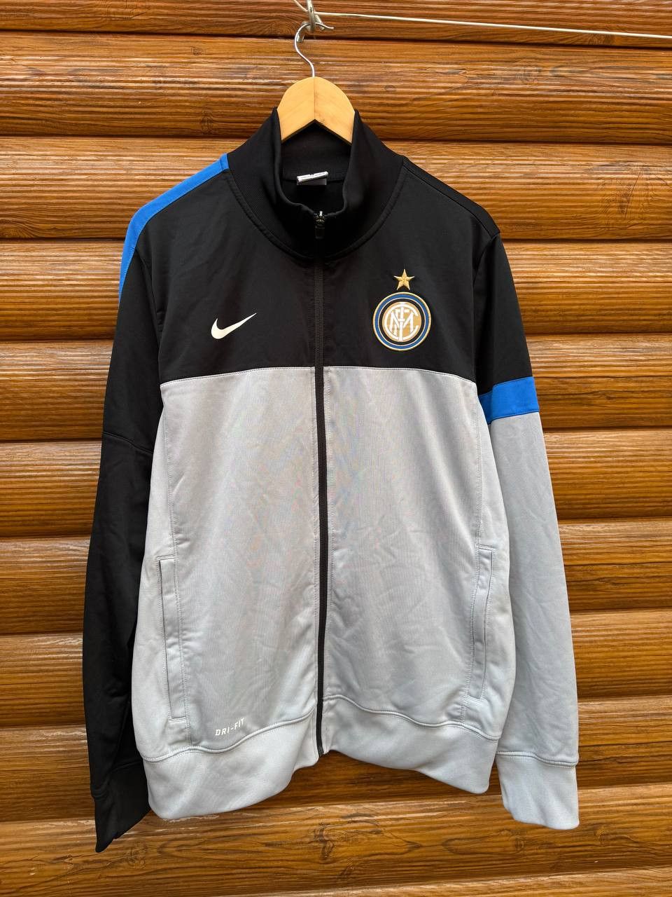 Nike Nike Inter Milan Football Jacket Soccer Track Top Zip Size L Size US L / EU 52-54 / 3 - 1 Thumbnail