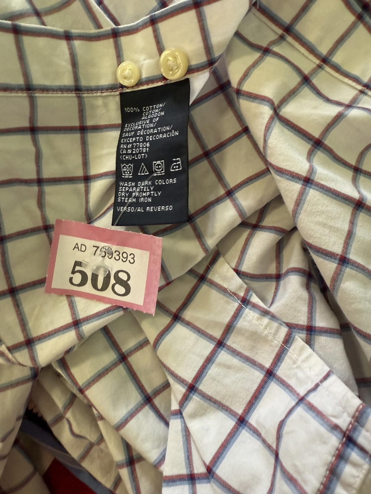 Tommy Hilfiger Tommy Hilfiger Checked Cotton Shirt Size US S / EU 44-46 / 1 - 2 Thumbnail