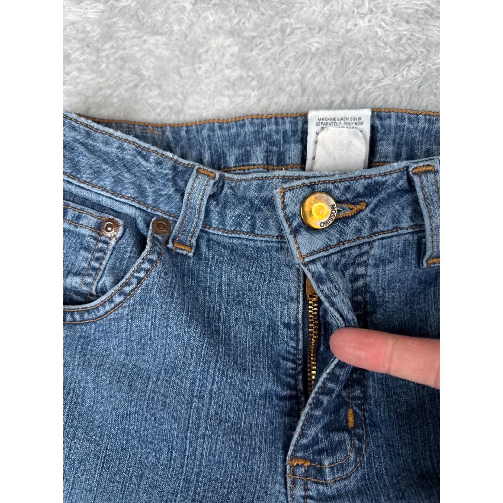 Mossimo Mossimo Premium Jeans Womens 6 Blue Denim Bootcut Mid Rise Cotton Blend 28x25 Size 28" / US 6 / IT 42 - 5 Thumbnail
