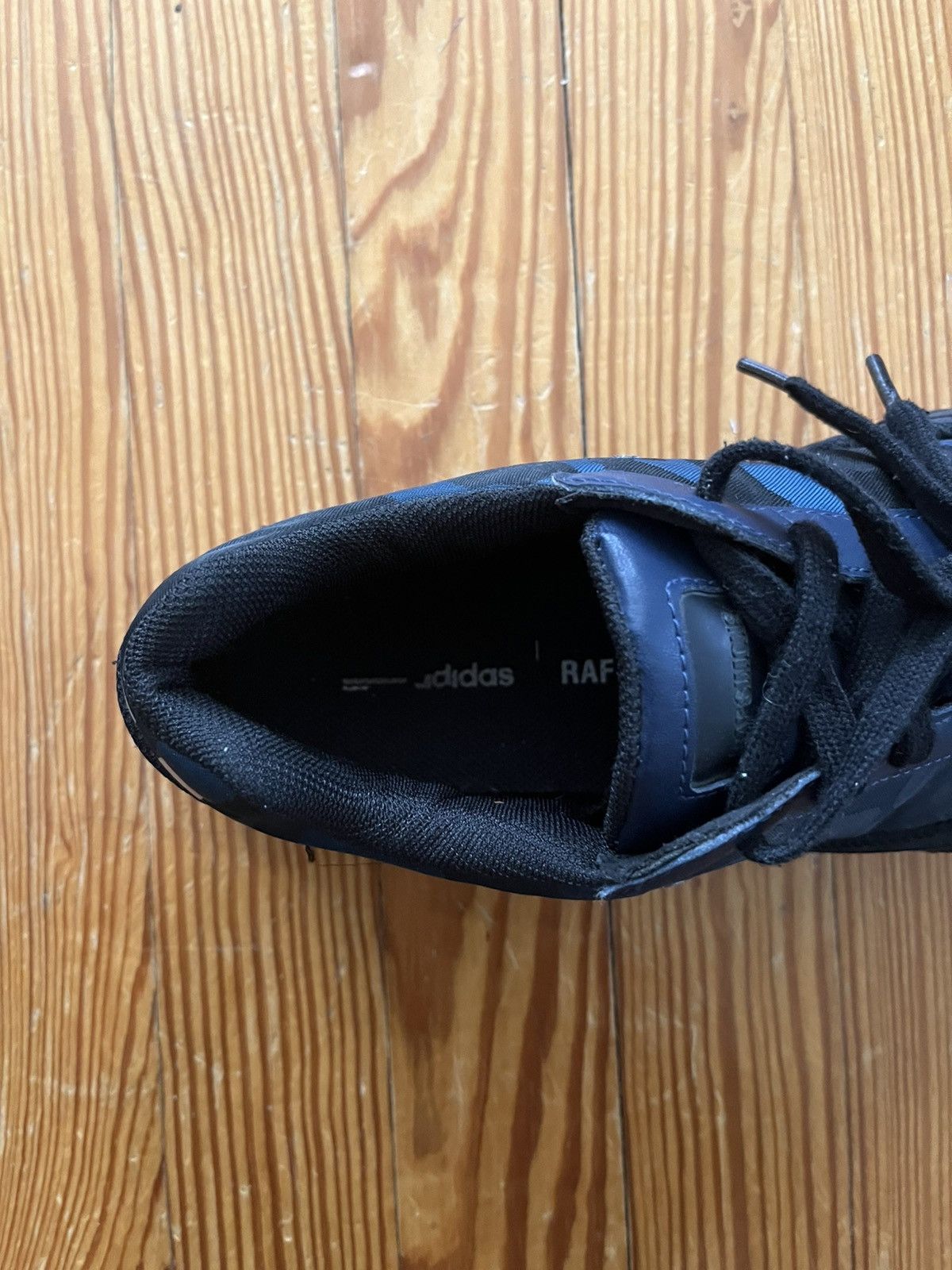 Adidas × Raf Simons Raf Simons Adidas Bounce Trainer Blue Camo Size US 9.5 / EU 42-43 - 5 Thumbnail