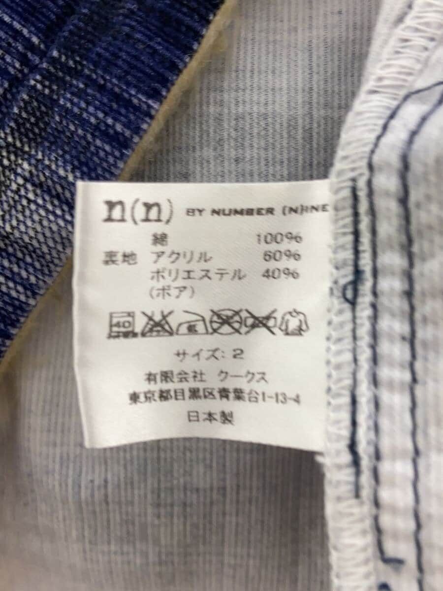 Number (N)ine Fleece Collar Plaid Flannel Shirt Size US M / EU 48-50 / 2 - 4 Thumbnail