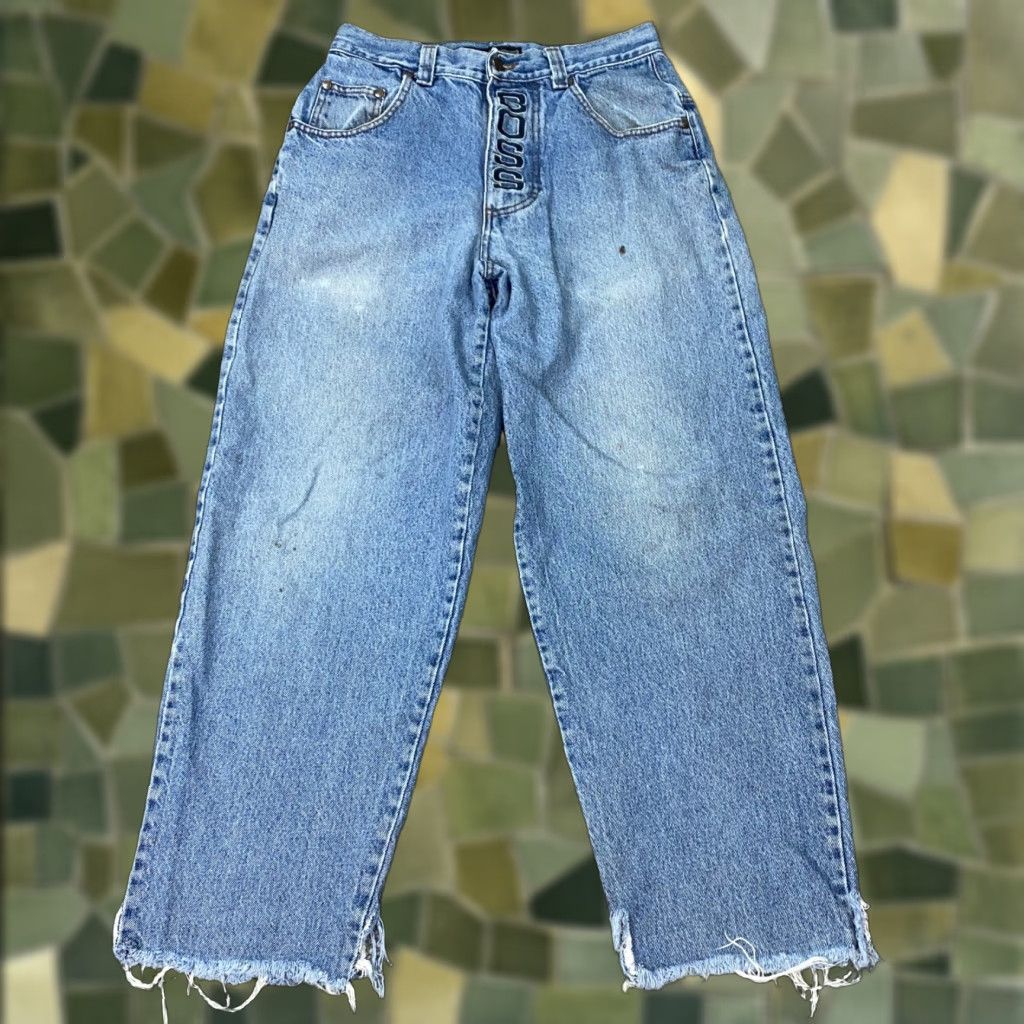 Vintage VINTAGE Boss Jeans Mens Size 32x27 Straight Fit Denim 90s Grunge Hip Hop Gothic Baggy Blue Size US 32 / EU 48 - 1 Thumbnail