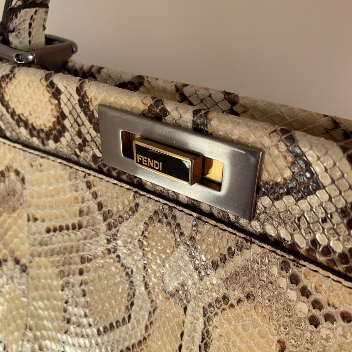 Fendi Fendi python peekaboo bag Size ONE SIZE - 8 Thumbnail