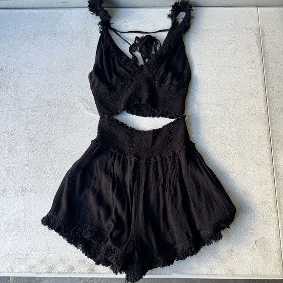 Other ILLA ILLA Black Women's Pajama Set Sz Small S Size S / US 4 / IT 40 - 1 Thumbnail