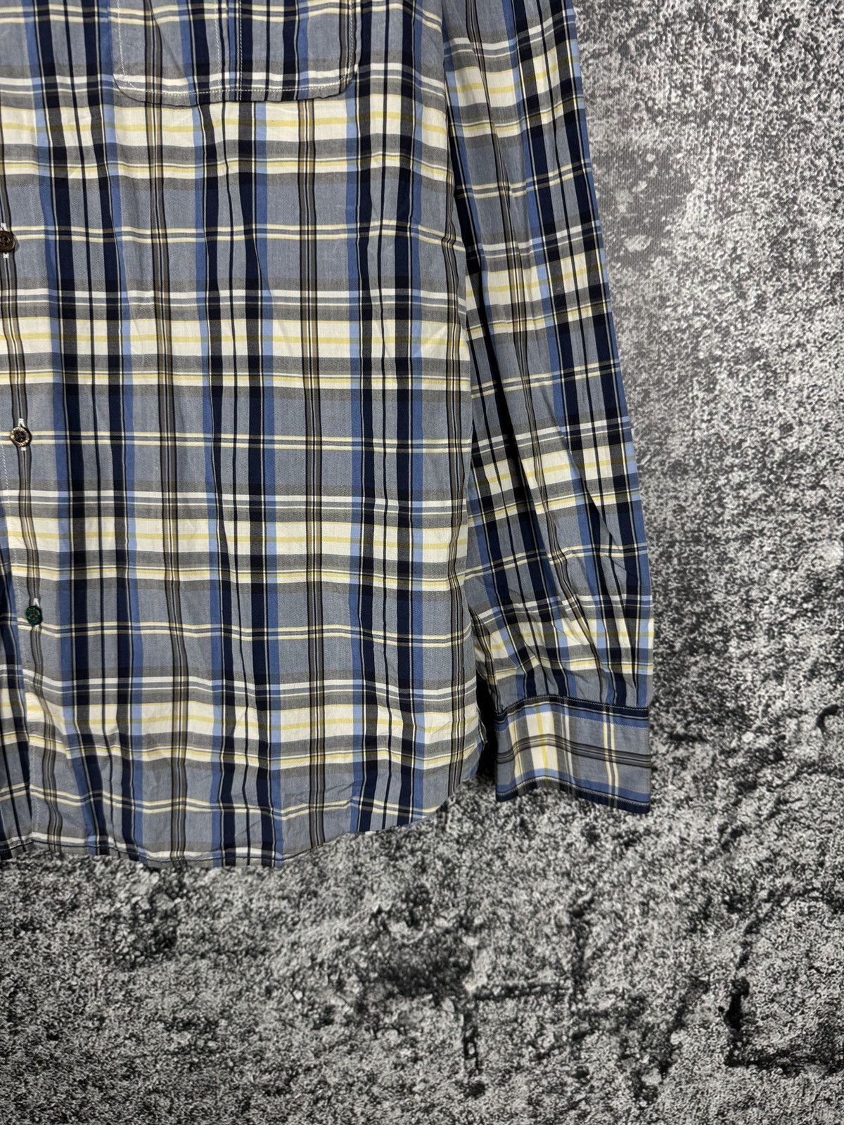 Lacoste Men’s Lacoste Long Sleeve Plaid Shirt Button Up Size 41 Size US M / EU 48-50 / 2 - 5 Thumbnail