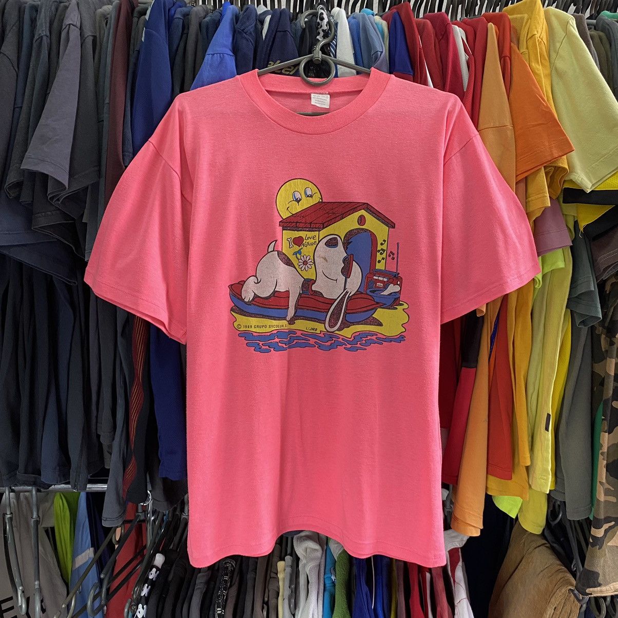 Disney Vintage Disney Snoopy 1989 Big logo rare cartoon tee Size US M / EU 48-50 / 2 - 1 Thumbnail