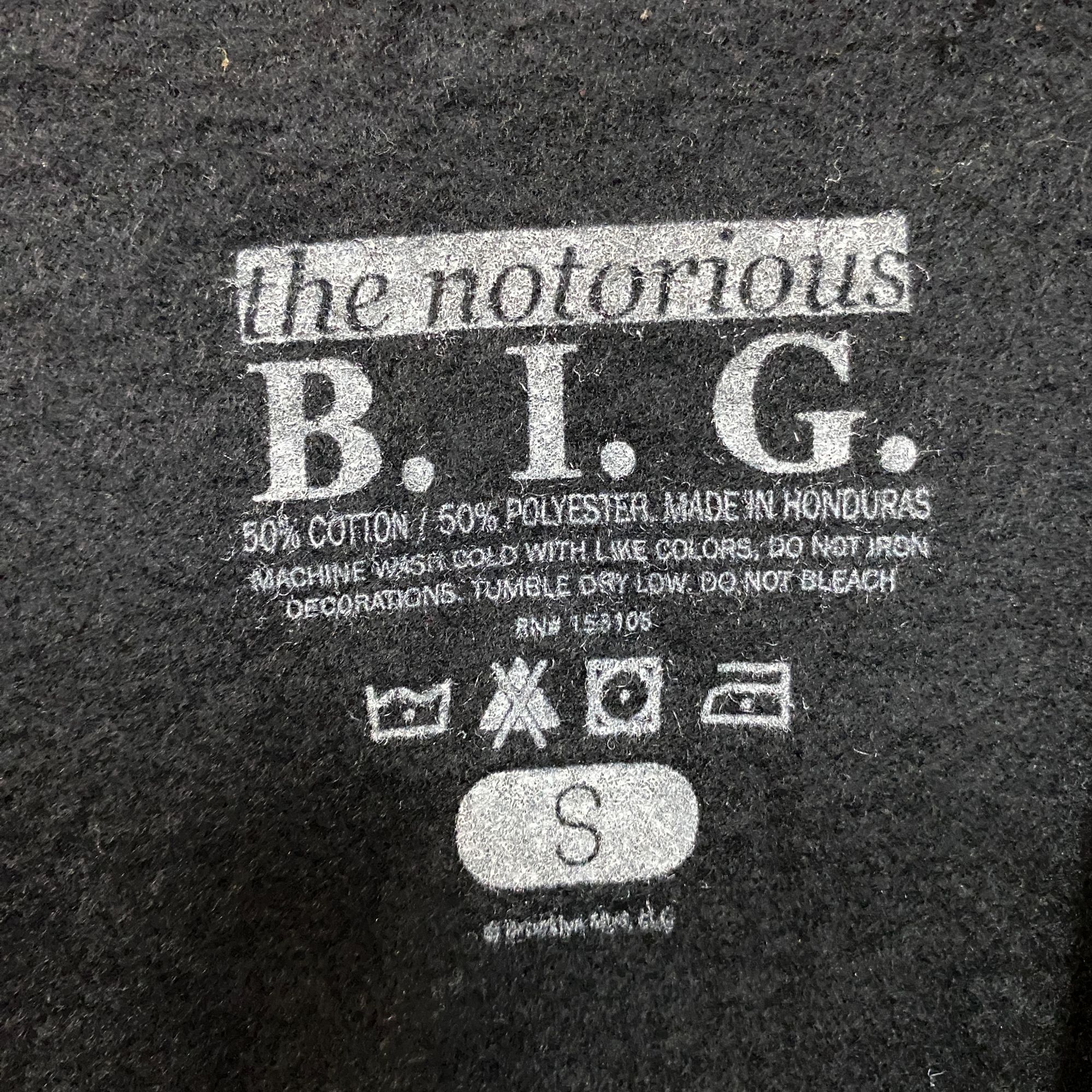 Rap Tees Notorious B.I.G. Hypnotize Graphic Black Cropped Long-Sleeve Size S / US 4 / IT 40 - 4 Thumbnail