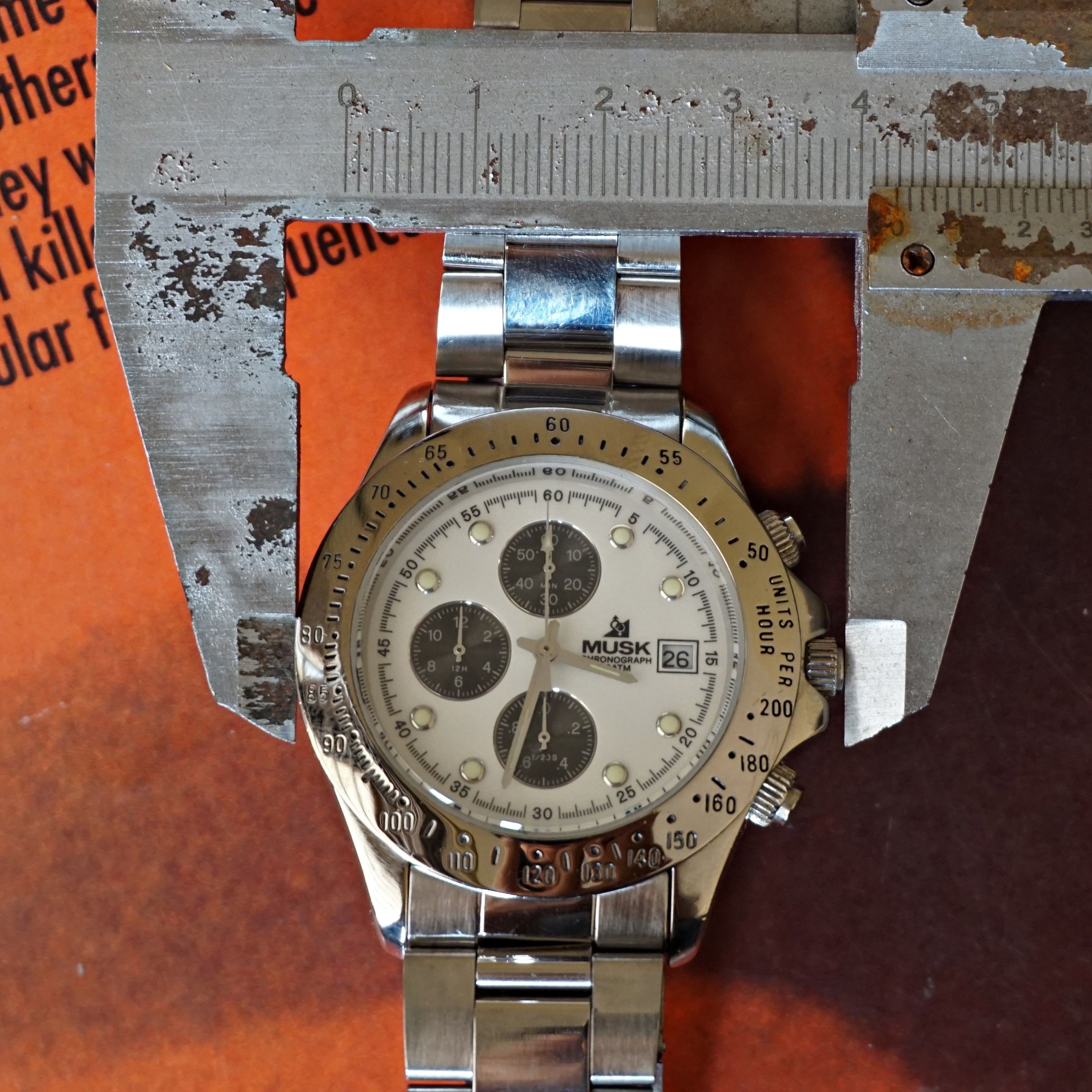 Japanese Brand 90s Musk Paris Chronograph Watch Size ONE SIZE - 5 Thumbnail
