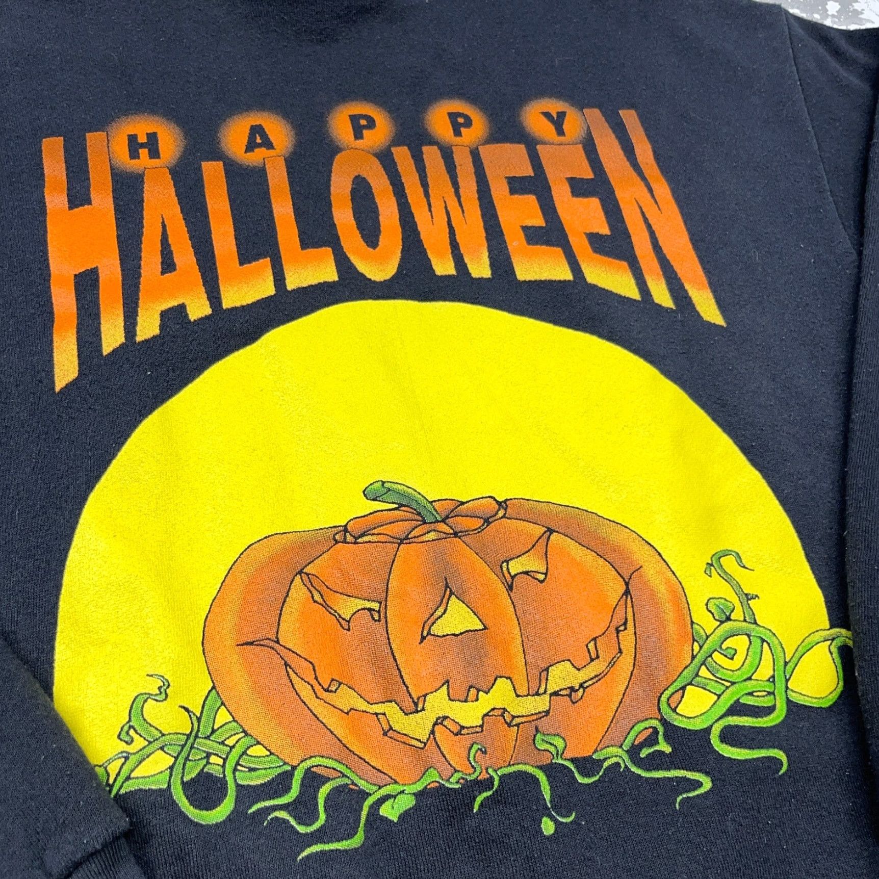 Tultex VINTAGE Halloween Sweatshirt Men Large Crewneck Tultex Logo Camouflage Brown Multi-Print 90s USA Size US L / EU 52-54 / 3 - 3 Thumbnail