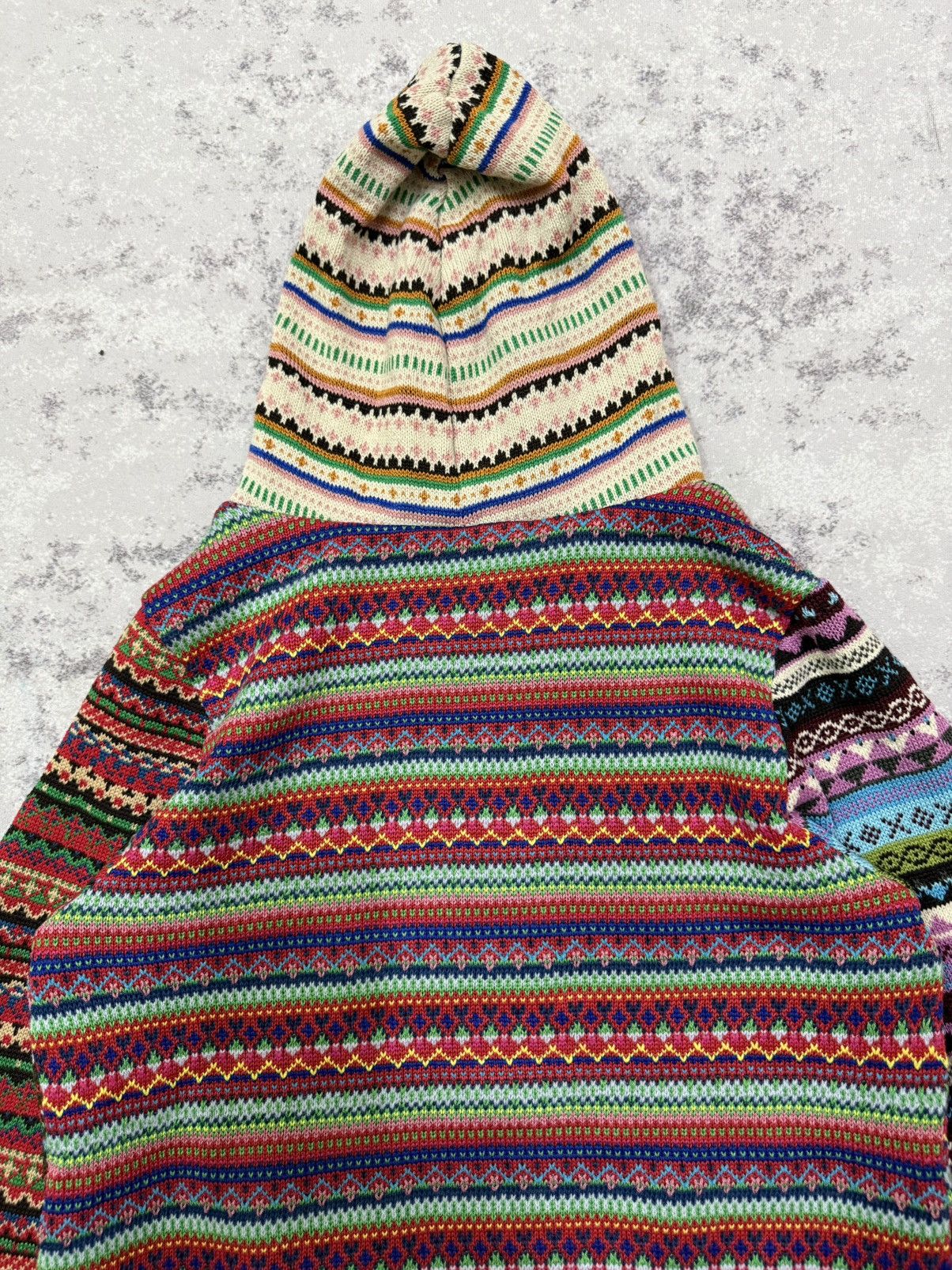 Native Unbranded Knit Native Colorblock Fullzipper Sweater Hoodie Size US S / EU 44-46 / 1 - 12 Thumbnail