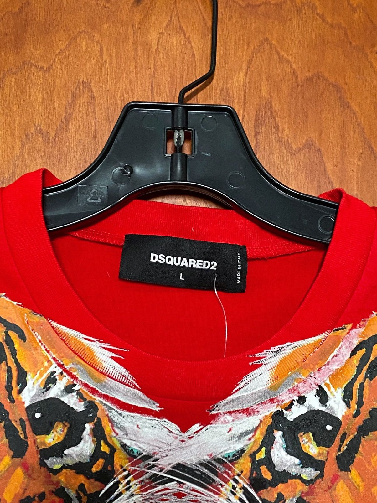 Dsquared2 DSQUARED2 Tiger Printed Unisex Jersey T-Shirt size L Size US L / EU 52-54 / 3 - 9 Thumbnail