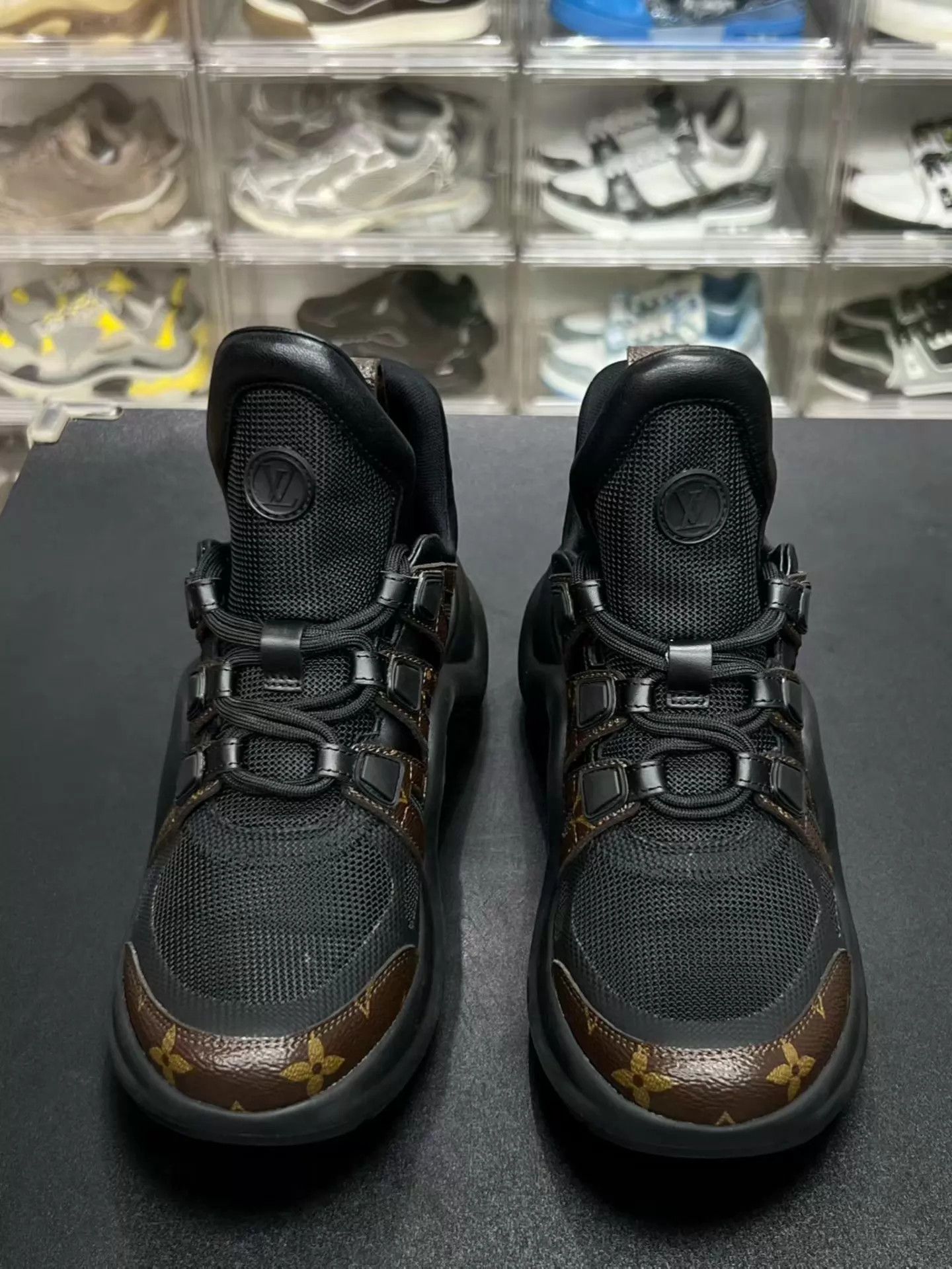 Louis Vuitton LV Archlight Black Monogram 37 (Worn Little, Near Mint) Size US 6.5 / IT 36.5 - 2 Thumbnail