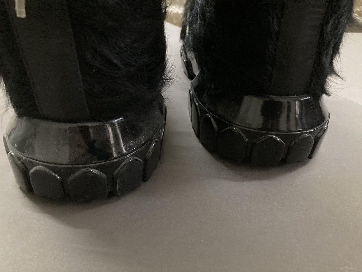 Rick Owens NEW Men’s Black Polished Pony Lunar Boots by Rick Owens Size US 9 / EU 42 - 10 Thumbnail