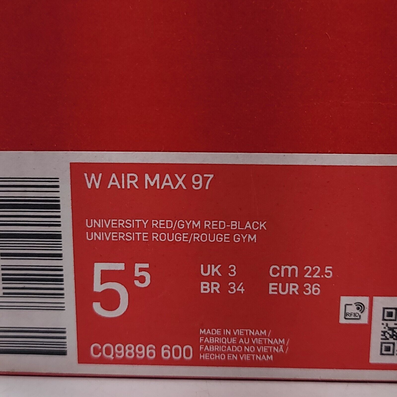 Nike Nike Air Max 97 Shoe Womens Size 5.5 CQ9896-600 Red White Size US 5.5 / IT 35.5 - 10 Thumbnail