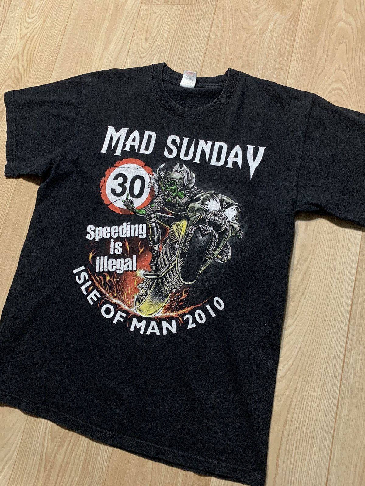 Vintage Isle Of Man Mad Sunday 2010 Vintage T-Shirt Size US L / EU 52-54 / 3 - 2 Thumbnail