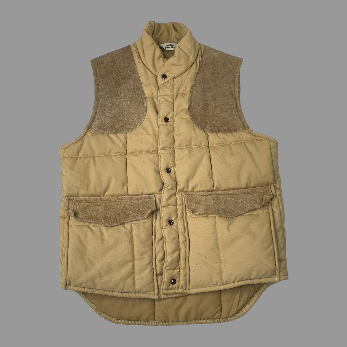 Vintage Vintage 1980s duxbak leather patch hunting vest Size US M / EU 48-50 / 2 - 1 Thumbnail