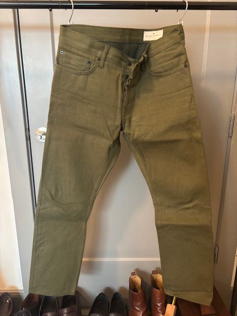 Imogene + Willie Imogene + Willie - Barton Slim, Olive/Army Green Size US 32 / EU 48 - 1 Thumbnail