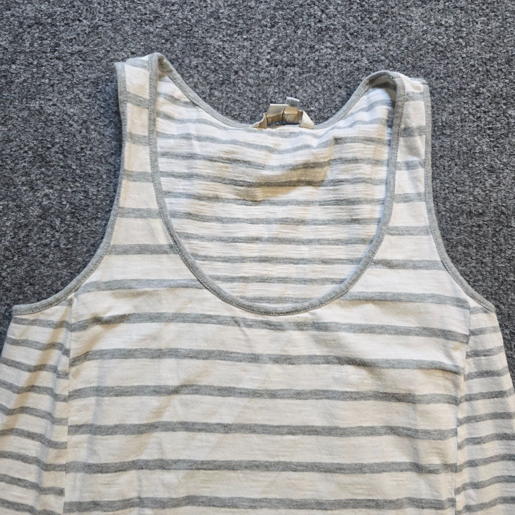 Boden VINTAGE Boden Dress Womens Size 4 Gray White Stripe Sheath Sleeveless Basic Capsule Size S / US 4 / IT 40 - 2 Thumbnail