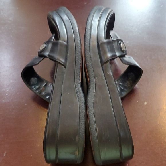 Harley Davidson Harley-Davidson Enchanted Black Sz. 7.5 Platform Sandals Size US 7.5 / IT 37.5 - 6 Thumbnail
