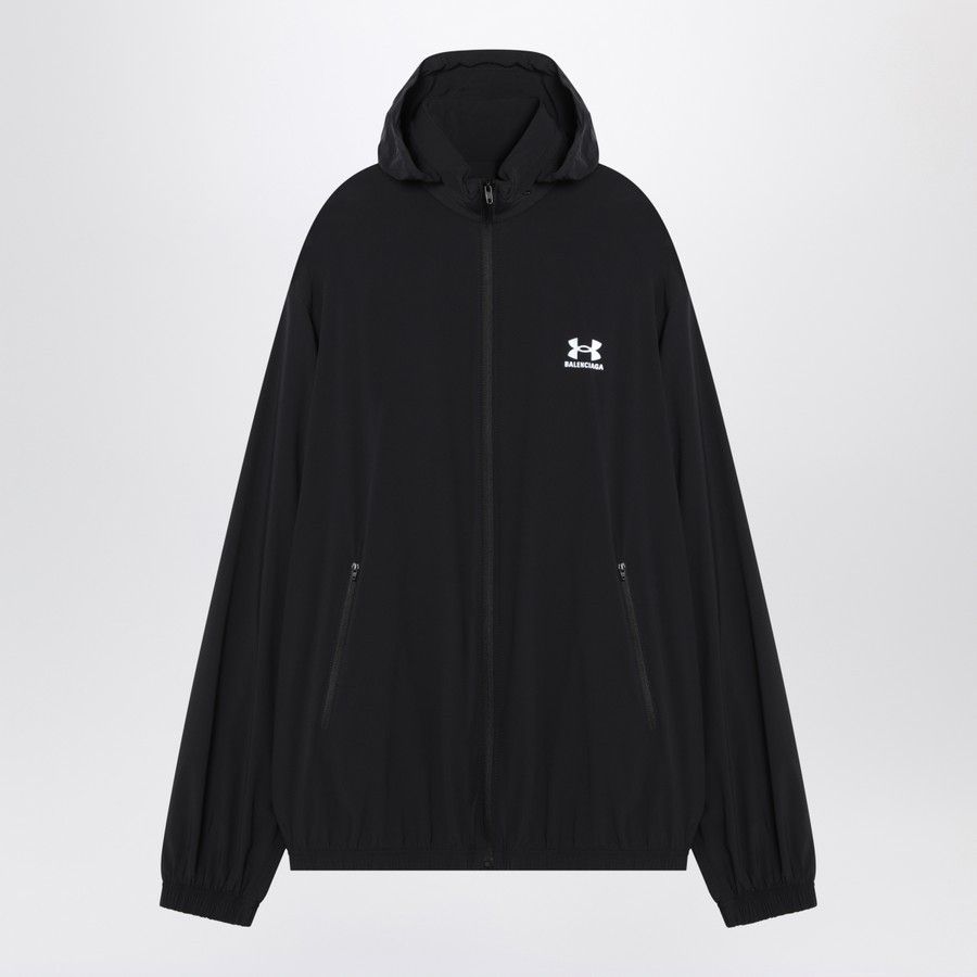 Balenciaga o1d2blof0226 Windbreaker Jacket in Black Size US XS / EU 42 / 0 - 1 Thumbnail