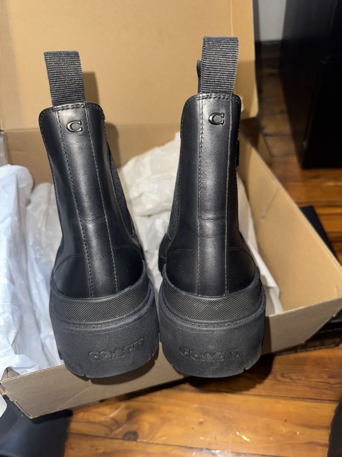 Coach Mens Coach Boots ‘Collin boot’ Size US 7.5 / EU 40-41 - 5 Thumbnail