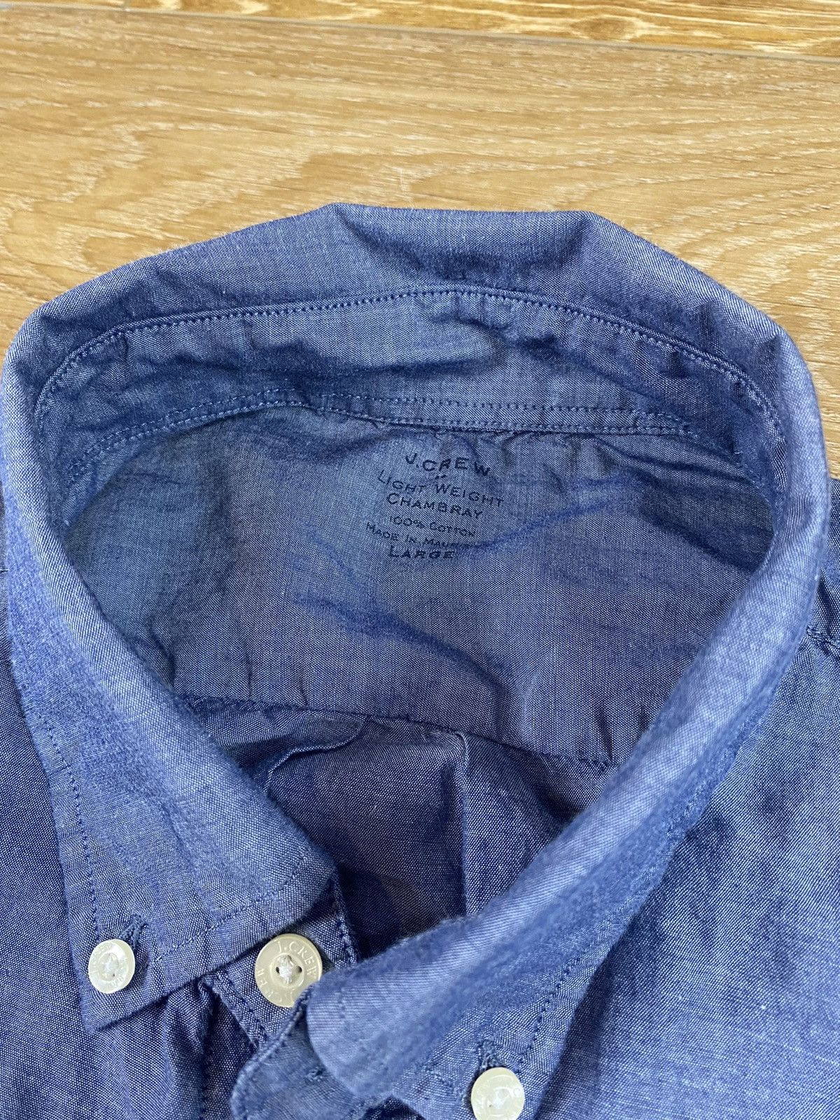 J.Crew Vintage 90s J.Crew Chambray Button Down Shirt Size US L / EU 52-54 / 3 - 2 Thumbnail