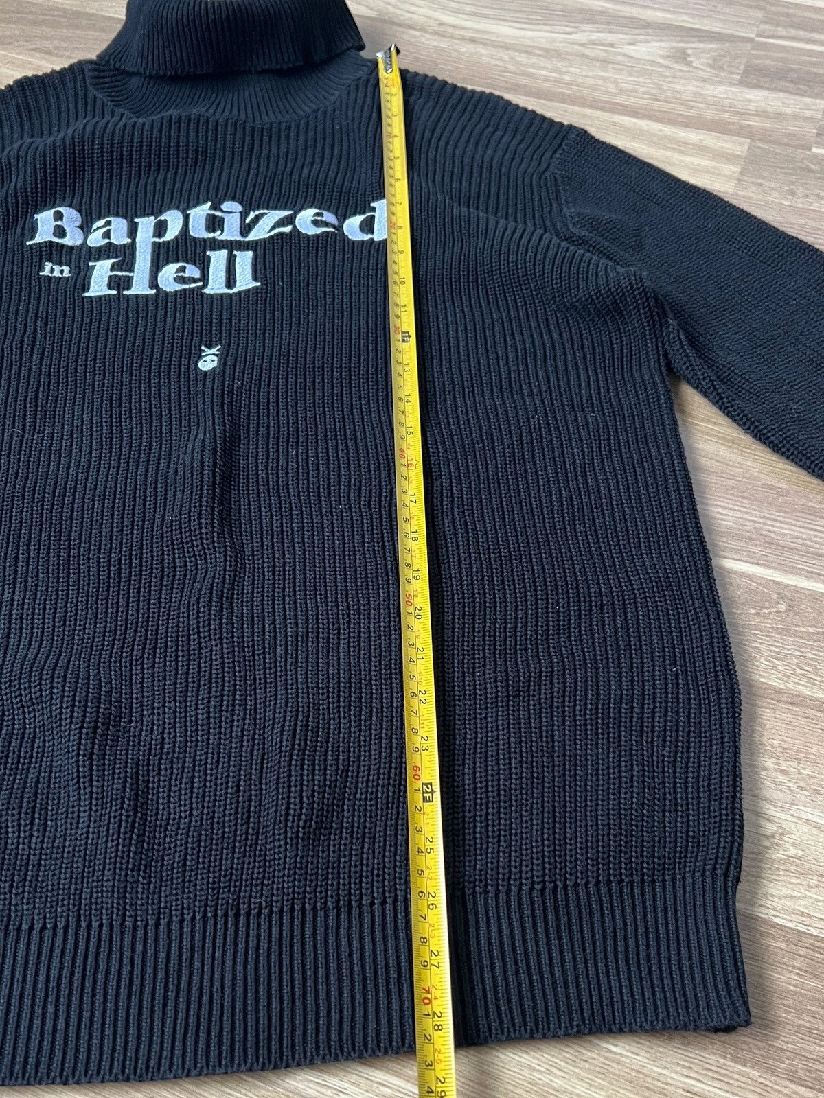 MXDVS MXDVS “ Baptized in Hell” Cotton Black Knit Sweater size L Size US L / EU 52-54 / 3 - 8 Thumbnail