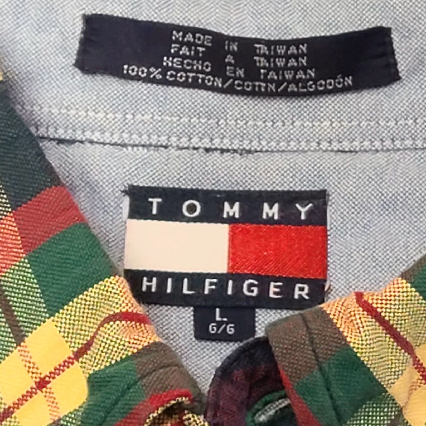 Tommy Hilfiger Tommy Hilfiger Men Button-Up Shirt Plaid Long Sleeve Blue L Regular Collared Shirt Size US L / EU 52-54 / 3 - 3 Thumbnail