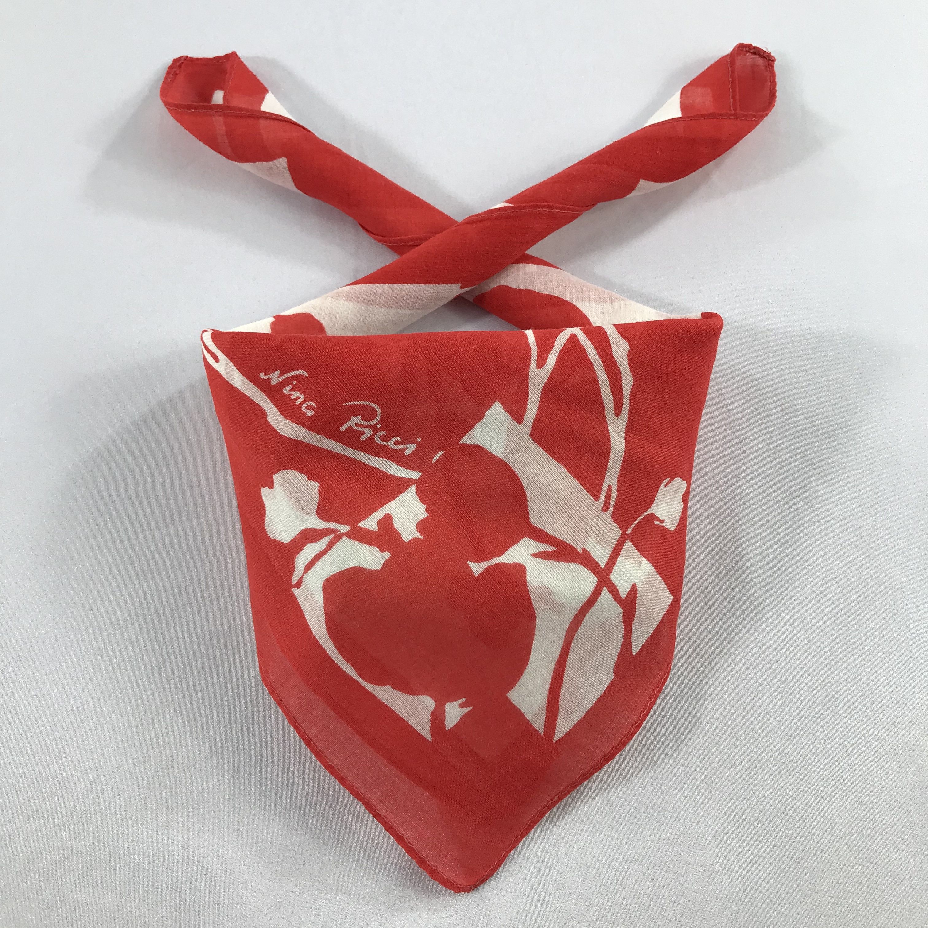 Nina Ricci × Vintage Nina Ricci Bandana / Handkerchief / Neckerchief - S2198 Size ONE SIZE - 3 Thumbnail