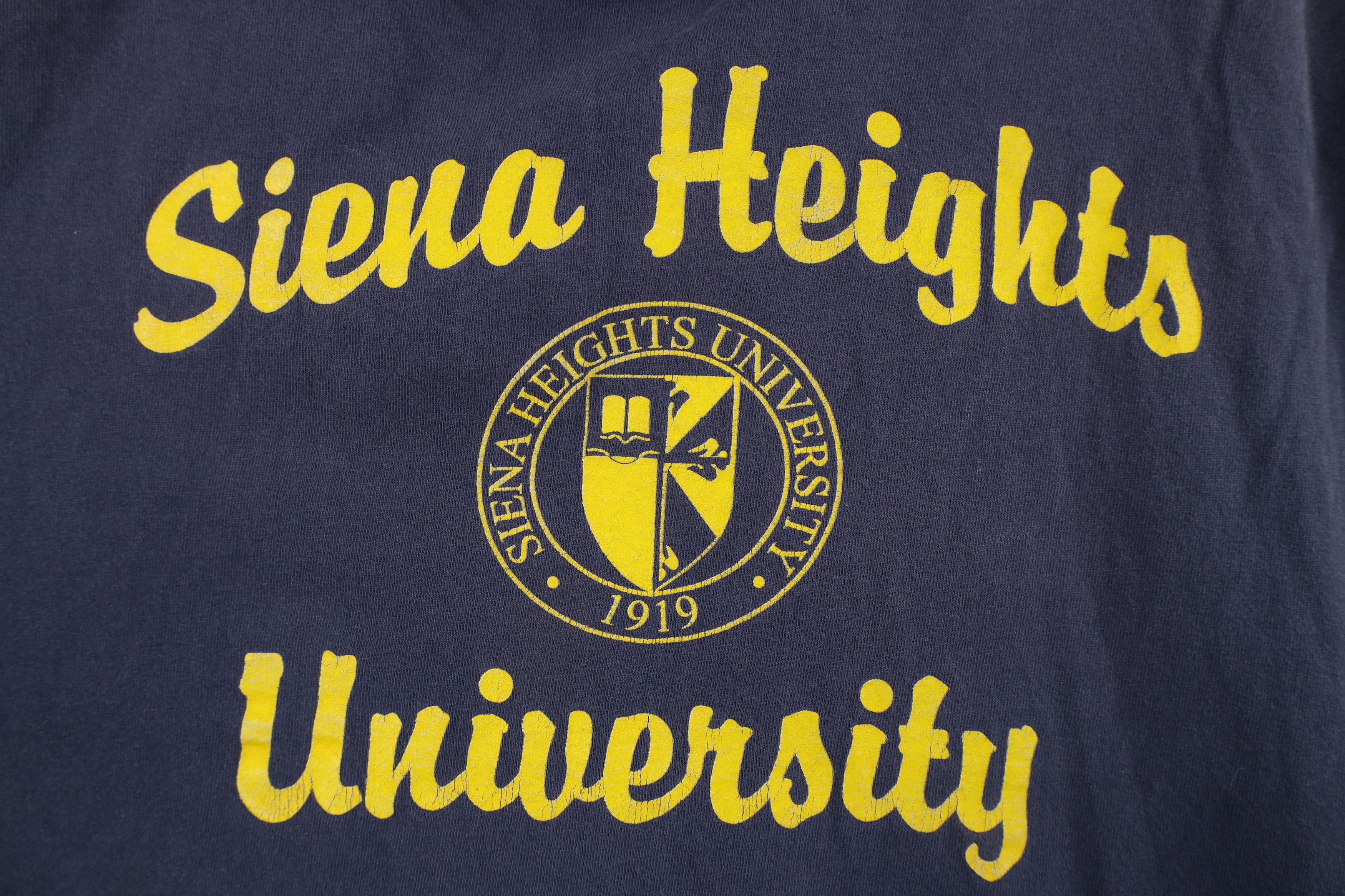 Vintage Vintage 90s Siena Heights University Short Sleeve T-Shirt Size US L / EU 52-54 / 3 - 4 Thumbnail