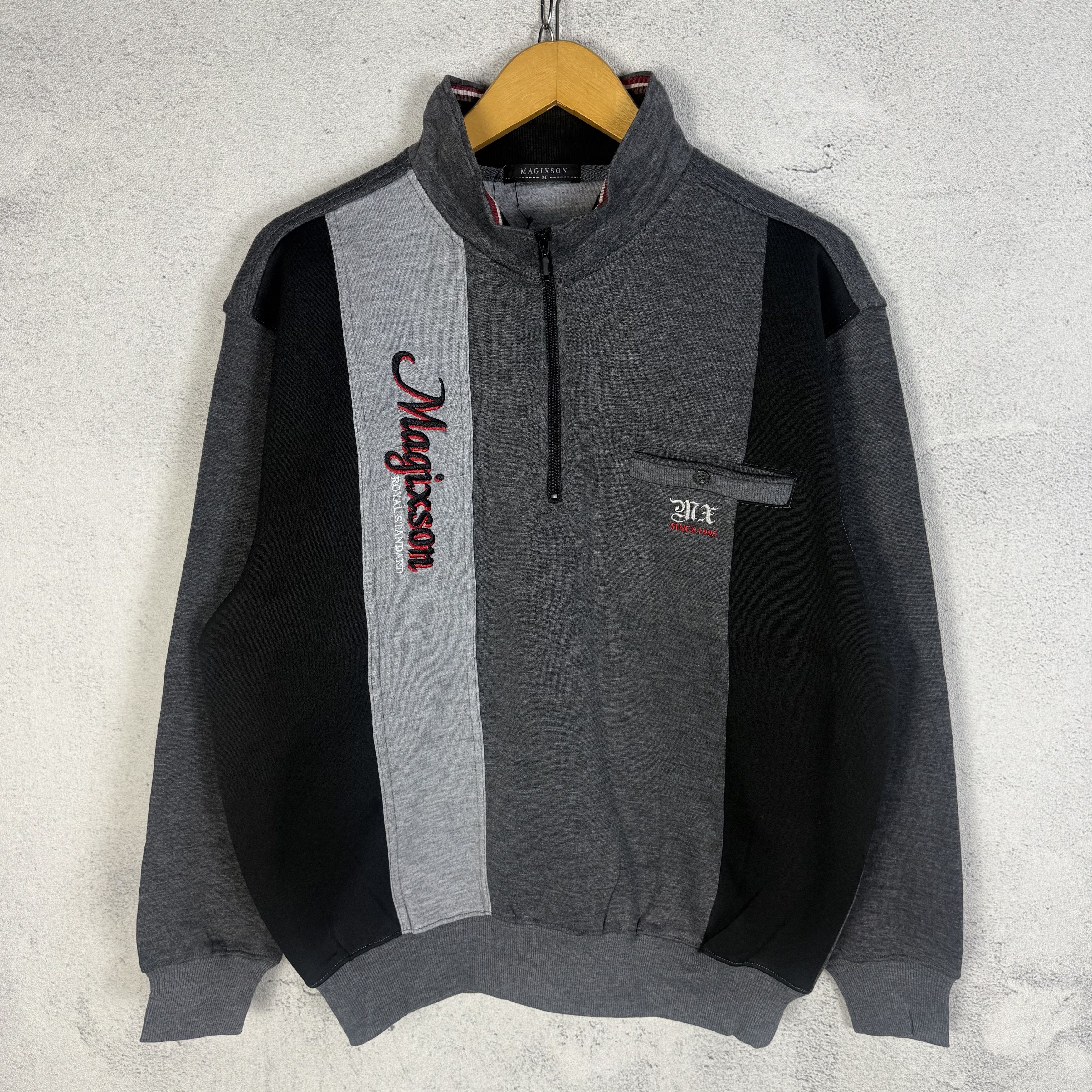 Vintage Vintage Magixson Halfzip Sweatshirt Crewneck Size US M / EU 48-50 / 2 - 1 Thumbnail