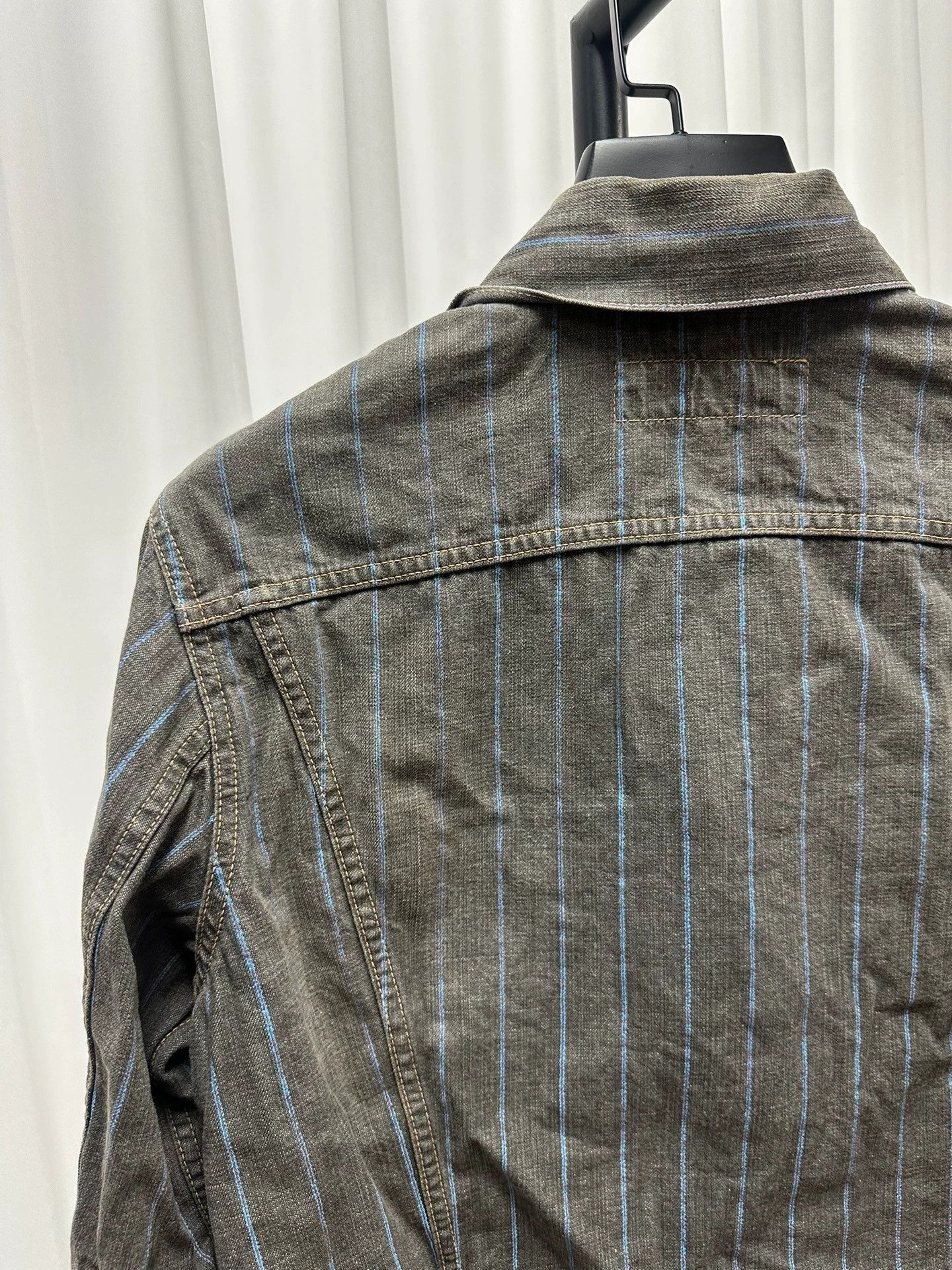 Comme des Garcons Comme des Garçons Homme Men's Stripe Denim Jacket M Size US M / EU 48-50 / 2 - 6 Thumbnail