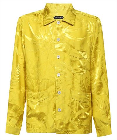 image of Tom Ford O1Loc1C0424 Hxh002 Shirt In Yellow, Men's (Size Medium)
