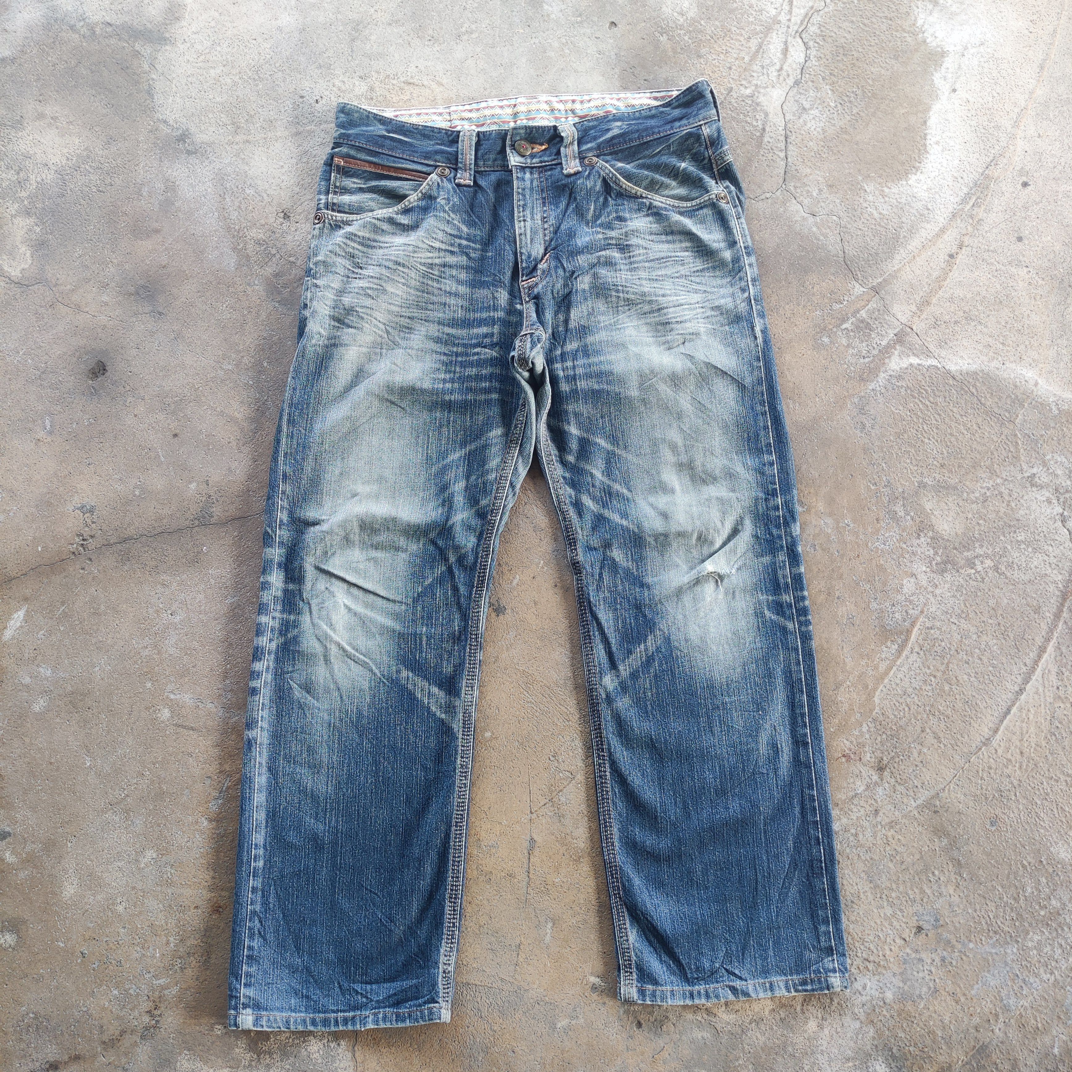 Edwin Vintage EDWIN Brand Buggy Jeans Faded Pants Size US 37 - 1 Thumbnail