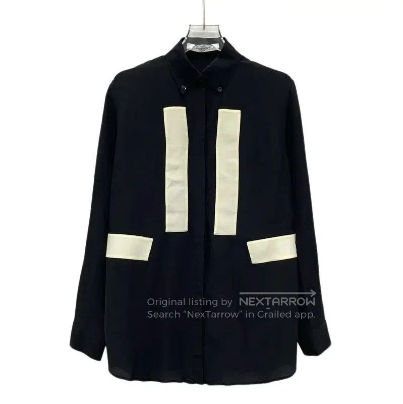 Givenchy Black Silk Women's Shirt .