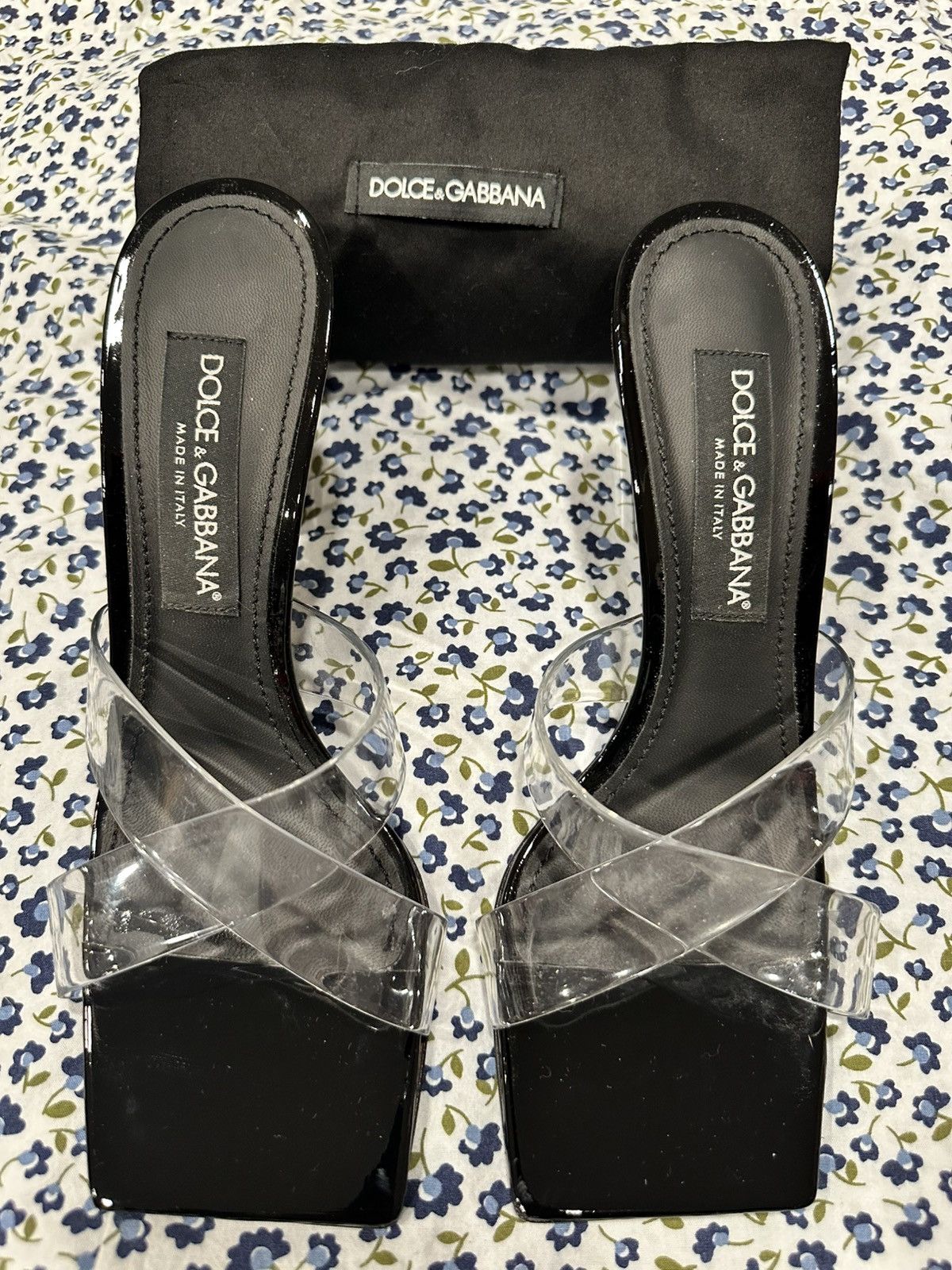 Dolce & Gabbana Dolce and Gabbana Black Clear Sandals EURO Size 39.5 US 9.5 Size US 9.5 / IT 39.5 - 4 Thumbnail