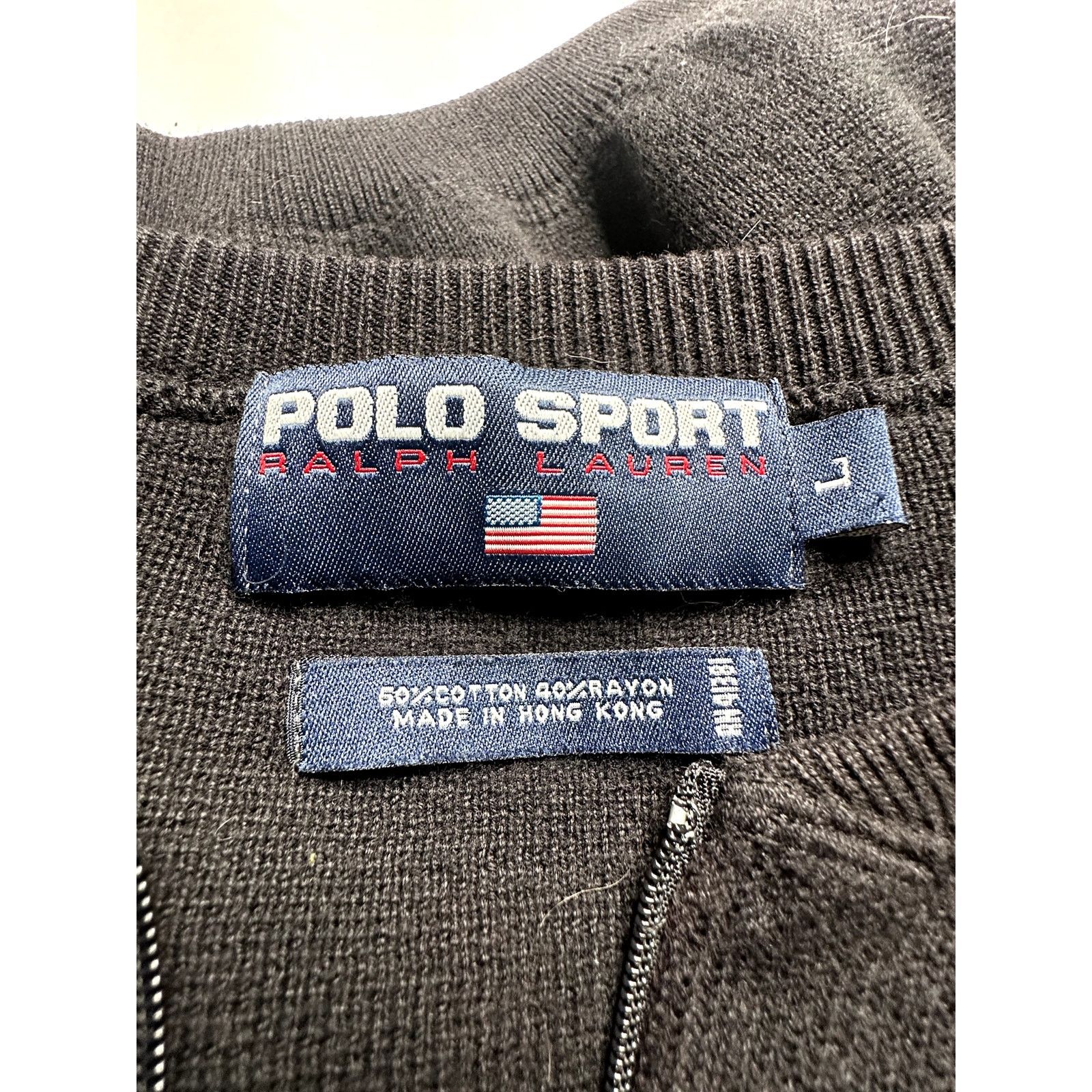 Polo Ralph Lauren Vintage Polo Ralph Lauren Sport 1/4 Zip Sweater Size Large Size US L / EU 52-54 / 3 - 3 Thumbnail