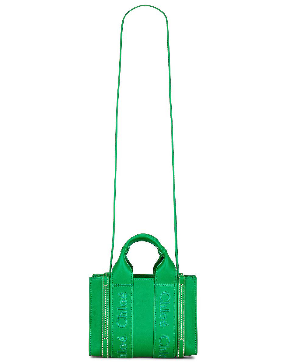 Chloe o1loc1c1024 Mini Woody Tote in Green Size ONE SIZE - 1 Thumbnail