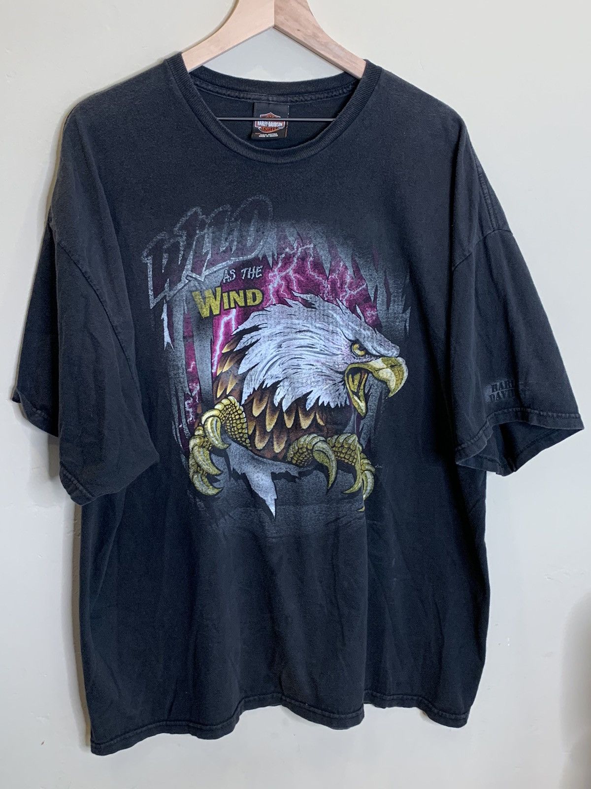 Harley Davidson RARE* Vintage Harley Davidson Wild As The Wind El Paso Shirt Size US XXL / EU 58 / 5 - 1 Thumbnail