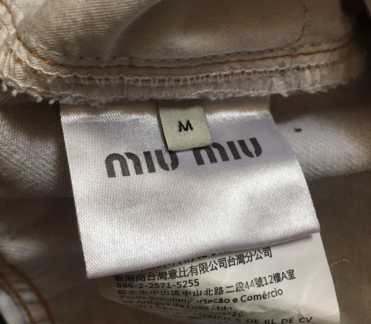 Miu Miu Miu Miu Denim Cotton Jeans Floral Mini Skirt Size M Size 28" / US 6 / IT 42 - 8 Thumbnail