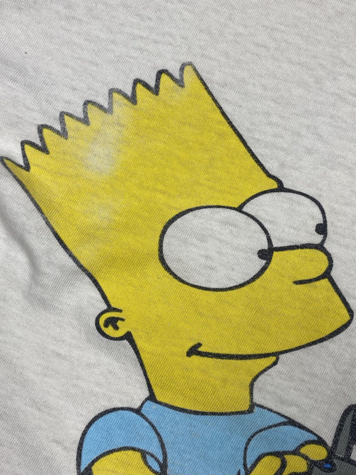 Fruit Of The Loom Vtg 1997 Bart Simpson Screen Stars Extreme Distressed Tee Size US L / EU 52-54 / 3 - 14 Thumbnail