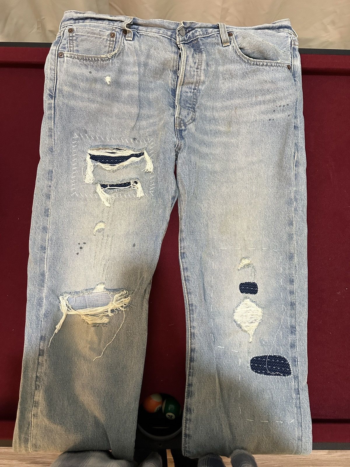 Levi's Levis 150th distressed/repaired jeans Size US 36 / EU 52 - 1 Thumbnail