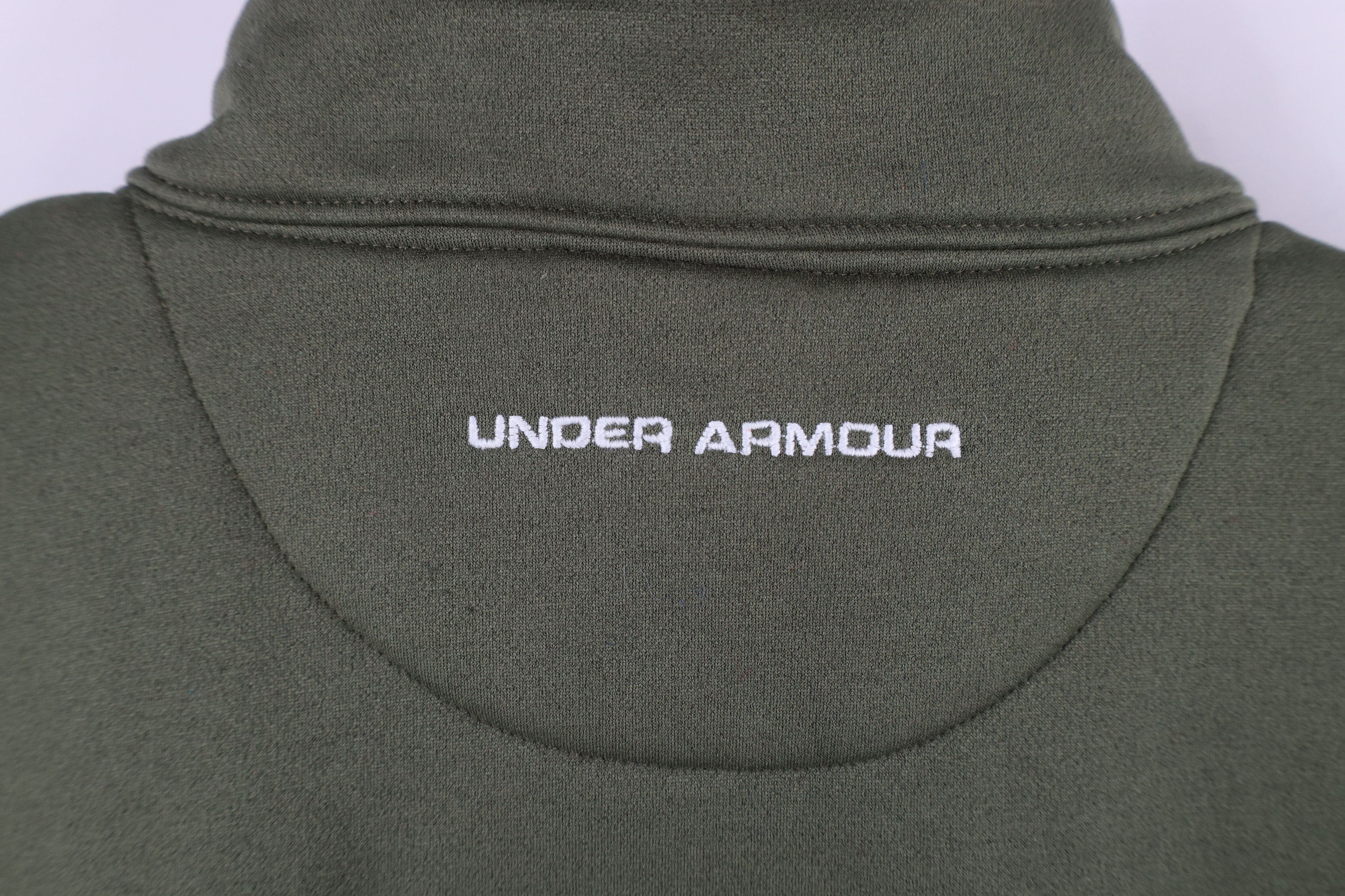 Under Armour × Vintage Vintage Under Armour Half Zip Pullover Sweatshirt Green Size US M / EU 48-50 / 2 - 9 Thumbnail
