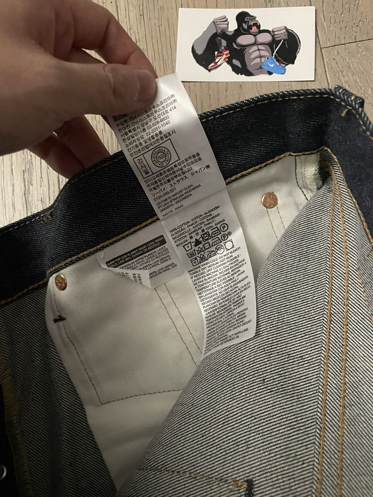 DENIM TEARS Denim Tears Stussy 501 Jean Raw Denim Size US 32 / EU 48 - 6 Thumbnail
