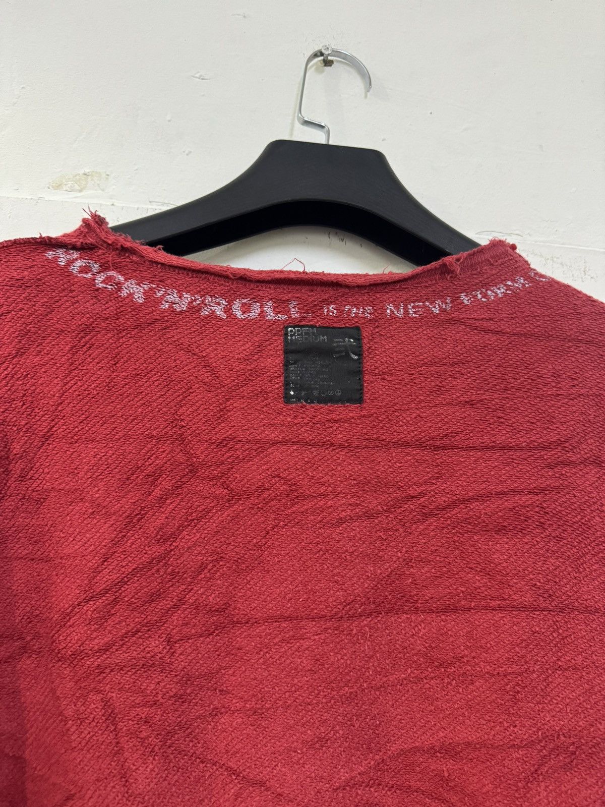 PPFM 💥 PPFM STRIPE RED BLACK GRUNGE DESTROYED DAMAGE KURT COBAIN Size US M / EU 48-50 / 2 - 18 Thumbnail