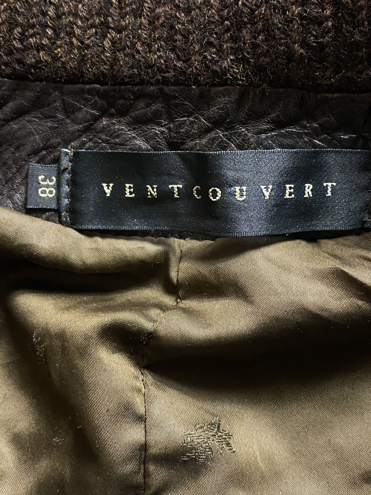 Vintage Ventcouvert Brown leather fitted jacket vintage oldmoney y2k Size S / US 4 / IT 40 - 13 Thumbnail