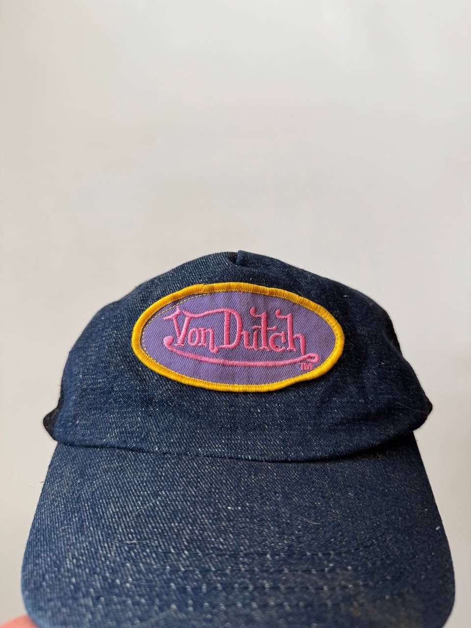 Vintage Vintage Von Dutch Track Denim Hat Cap 90’s OS Size ONE SIZE - 2 Thumbnail