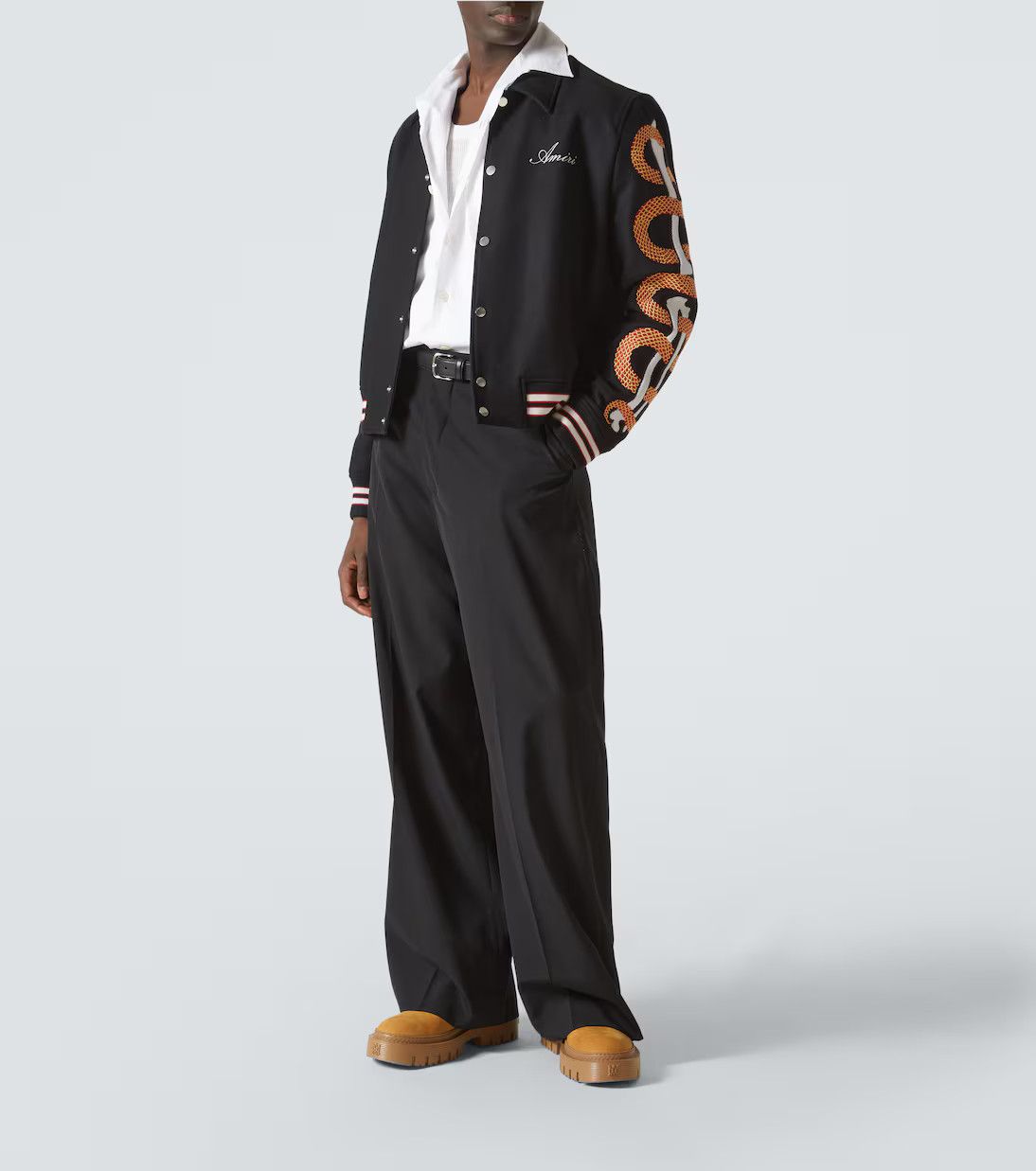 Amiri o1h1sh10525 Snake Bones Jacket in Black Size US XL / EU 56 / 4 - 3 Thumbnail